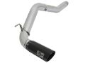Picture of aFe Atlas Exhaust 5in DPF-Back Al Steel 2016 Nissan Titan XD V8-5-0L Black Tip