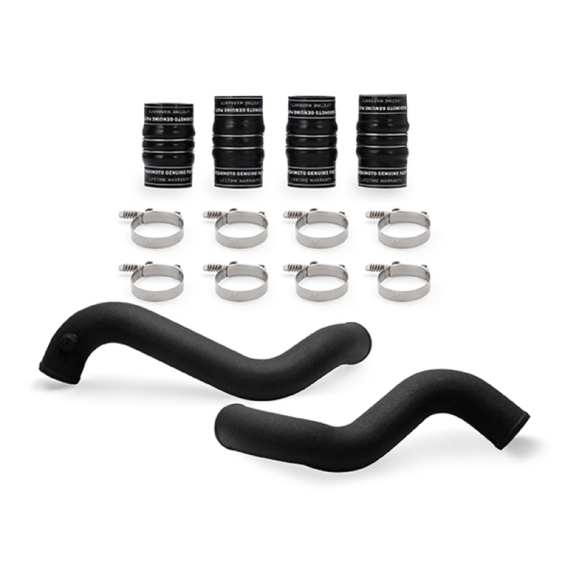 Picture of Mishimoto 2016 Nissan Titan XD Intercooler Wrinkled Black Pipe and Boot Kit