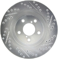 Picture of StopTech Select Sport 09-13 Subaru Forester Slotted and Drilled Left Front Rotor