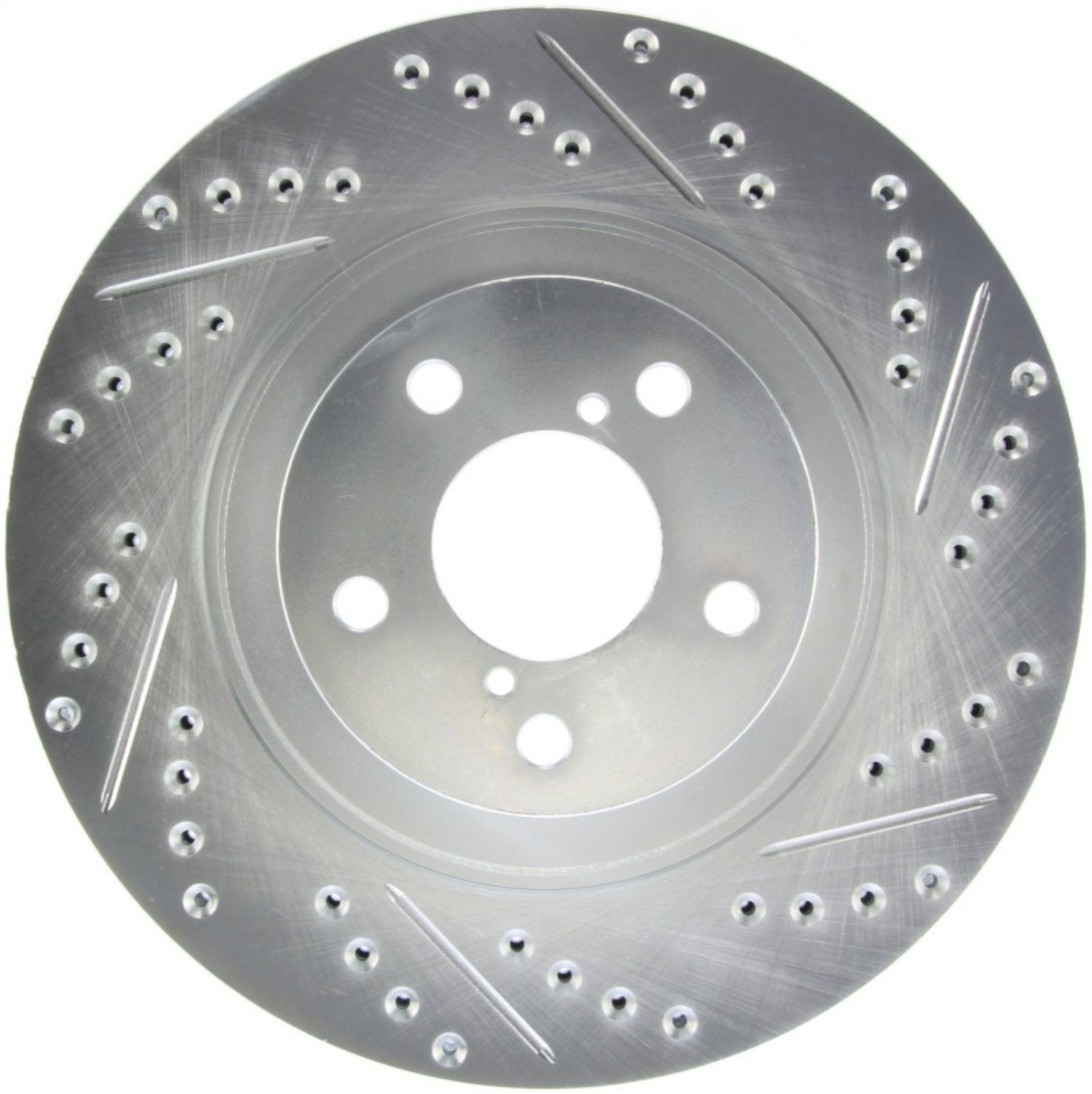Picture of StopTech Select Sport 09-13 Subaru Forester Slotted and Drilled Left Front Rotor