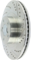 Picture of StopTech Select Sport 09-13 Subaru Forester Slotted and Drilled Left Front Rotor