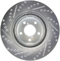 Picture of StopTech Select Sport 09-13 Subaru Forester Slotted and Drilled Left Front Rotor