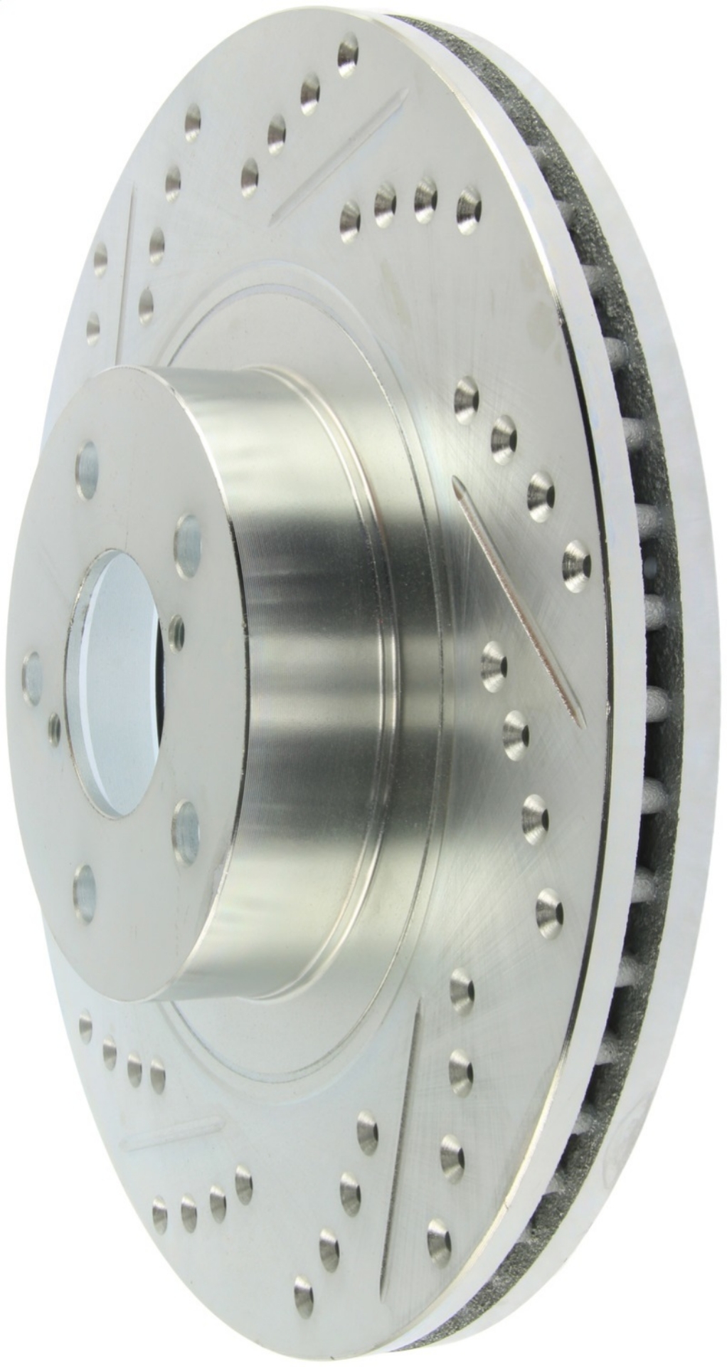 Picture of StopTech Select Sport 09-13 Subaru Forester Slotted and Drilled Right Front Rotor