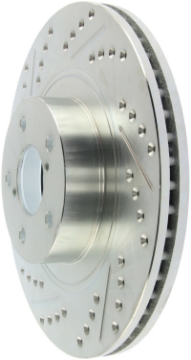 Picture of StopTech Select Sport 09-13 Subaru Forester Slotted and Drilled Right Front Rotor