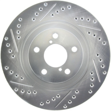 Picture of StopTech Select Sport 09-13 Subaru Forester Slotted and Drilled Right Front Rotor