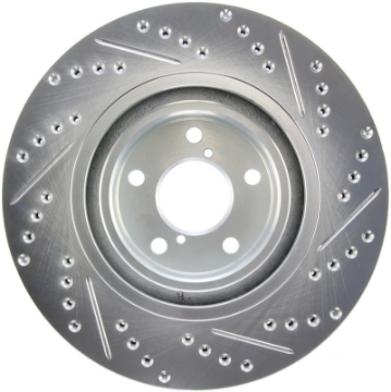 Picture of StopTech Select Sport 09-13 Subaru Forester Slotted and Drilled Right Front Rotor