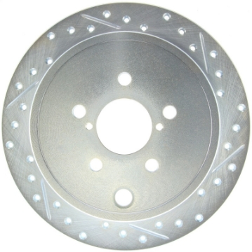 Picture of StopTech Select Sport 09-13 Subaru Forester Slotted and Drilled Left Rear Rotor