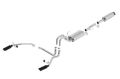 Picture of Borla 11-14 Ford F-150 5-0L Stainless Steel S-Type Catback Exhaust - 4in Tips Single Split Rear Exit