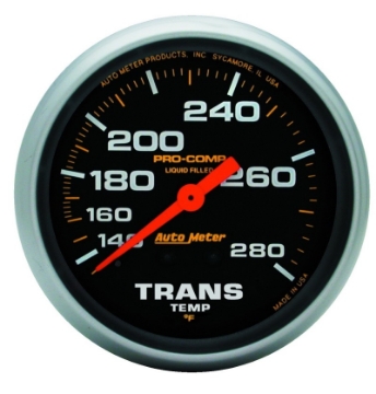 Picture of Autometer Liquid Filled Mechanical 66-7mm 140-280 deg F Temperature Gauge Includes 8 ft Tubing