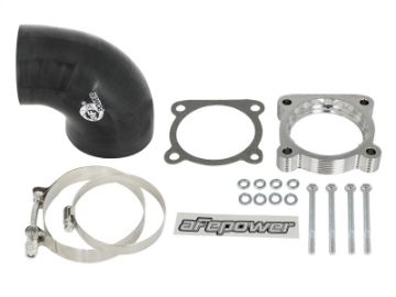 Picture of aFe Silver Bullet Throttle Body Spacers TBS 10-16 Nissan Patrol Y62 V8-5-6L 320hp