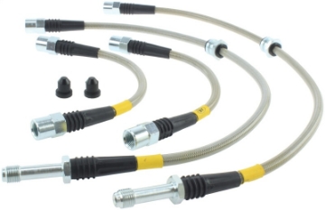 Picture of StopTech 96-2000 BMW 328I - 328IS Stainless Steel Rear Brake Lines