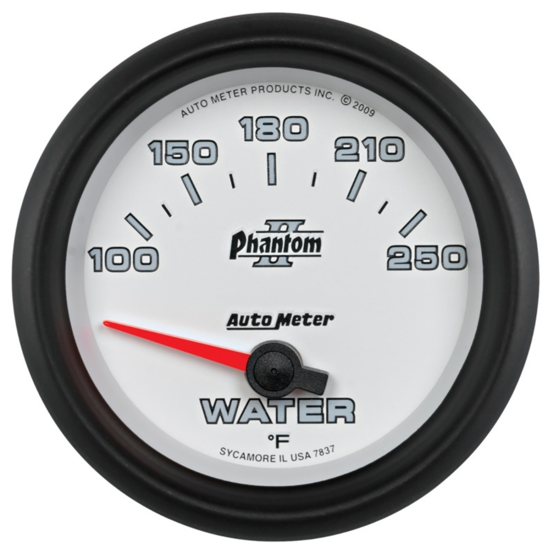 Picture of Autometer Phantom II 2-5-8in 100-250 Degrees F Electrical Water Temperature Gauge