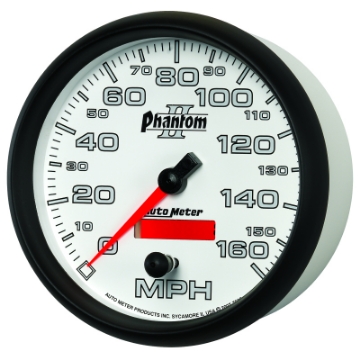 Picture of Autometer Phantom II 5in Electrical Programmable Speedometer 150MPH