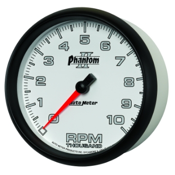 Picture of Autometer Phantom II 5in Electrical 10K RPM In-Dash Tachometer