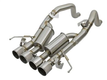 Picture of aFe MACHForce XP 3in-2 1-2in Axle Back 304SS Exhaust w- Polished Tips 14-17 Chevy Corvette V8-6-2L