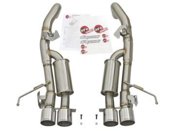 Picture of aFe MACHForce XP 3in-2 1-2in Axle Back 304SS Exhaust w- Polished Tips 14-17 Chevy Corvette V8-6-2L