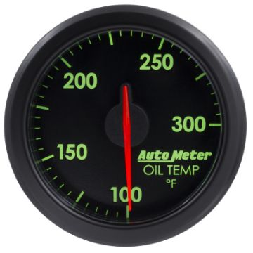 Picture of Autometer Airdrive 2-1-6in Oil Temp Gauge 100-300 Degrees F - Black