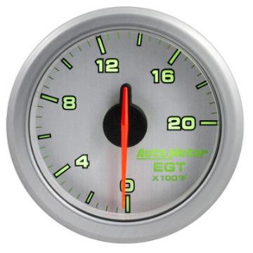 Picture of Autometer Airdrive 2-1-16in EGT Gauge 0-2000 Degrees F - Silver