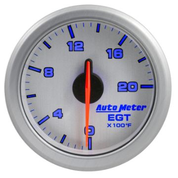 Picture of Autometer Airdrive 2-1-16in EGT Gauge 0-2000 Degrees F - Silver