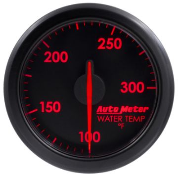 Picture of Autometer Airdrive 2-1-6in Water Temperature Gauge 100-300 Degrees F - Black