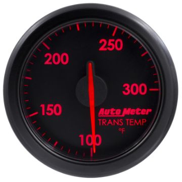 Picture of Autometer Airdrive 2-1-6in Trans Temperature Gauge 100-300 Degrees F - Black