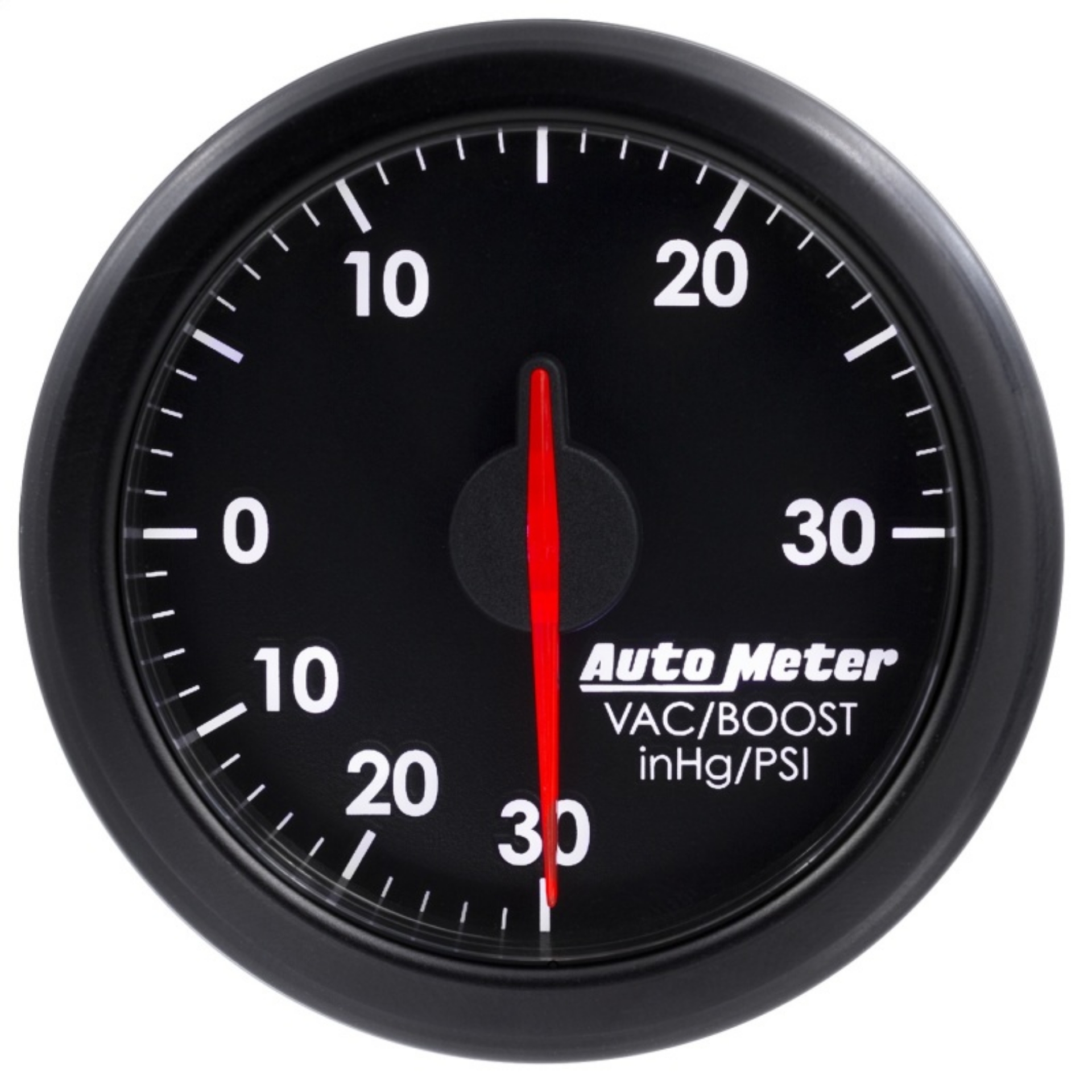 Picture of Autometer Airdrive 2-1-6in Boost-Vac Gauge 30in HG-30 PSI - Black