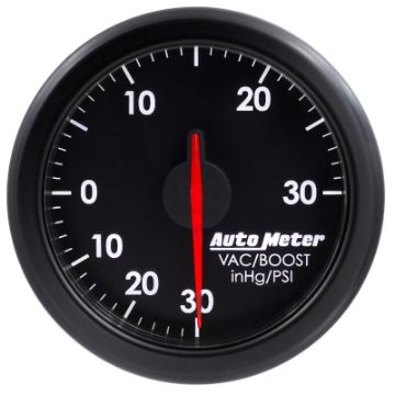 Picture of Autometer Airdrive 2-1-6in Boost-Vac Gauge 30in HG-30 PSI - Black