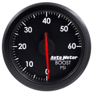 Picture of Autometer Airdrive 2-1-6in Boost Gauge 0-60 PSI - Black
