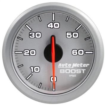 Picture of Autometer Airdrive 2-1-6in Boost Gauge 0-60 PSI - Silver