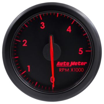 Picture of Autometer Airdrive 2-1-6in Tachometer Gauge 0-5K RPM - Black