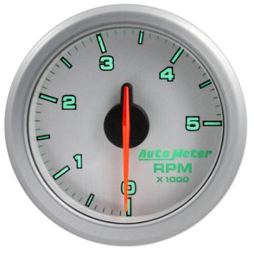 Picture of Autometer Airdrive 2-1-6in Tachometer Gauge 0-5K RPM - Silver
