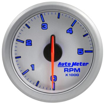 Picture of Autometer Airdrive 2-1-6in Tachometer Gauge 0-5K RPM - Silver