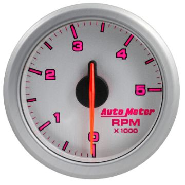 Picture of Autometer Airdrive 2-1-6in Tachometer Gauge 0-5K RPM - Silver
