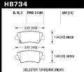 Picture of Hawk 13-16 Hyundai Veloster - 13-16 Hyundai Elantra Performance Ceramic Rear Brake Pads
