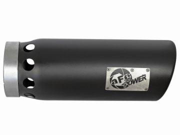 Picture of aFe MACHForce XP Cat-Back SS-304 5in Interooled Exhaust Tip 5in In x 6in Outx16inL Bolt-On Right Blk