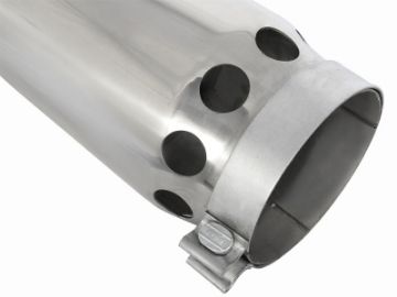 Picture of aFe MACHForce XP Cat-Back SS-304 5in Interooled Exh Tip 5in In x 6in Outx16inL Bolt-On Right Pol
