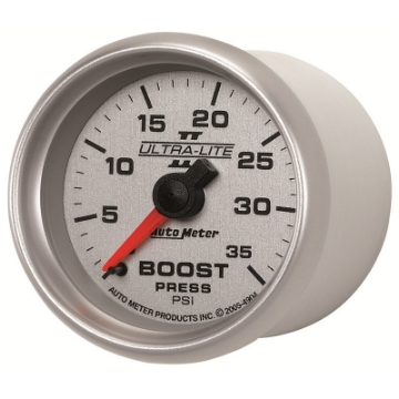 Picture of Autometer UL II Boost Gauge 2-1-16in Mechanical Pressure Ultra-Lite Gauge 35PSI