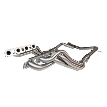 Picture of Kooks 2003+ Nissan Armada 1-7-8in x 3in SS Long Tube Headers w- 3in OEM Stainless Catted Y-Pipe