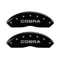 Picture of MGP 4 Caliper Covers Engraved Front & Rear Cobra Black finish silver ch