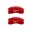 Picture of MGP 4 Caliper Covers Engraved Front Mustang Engraved Rear S197-GT Red finish silver ch