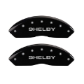 Picture of MGP 4 Caliper Covers Engraved Front Shelby Engraved Rear Tiffany Snake Black finish silver ch