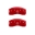 Picture of MGP 4 Caliper Covers Engraved Front Shelby Engraved Rear Tiffany Snake Red finish silver ch