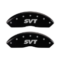 Picture of MGP 4 Caliper Covers Engraved Front & Rear SVT Black finish silver ch