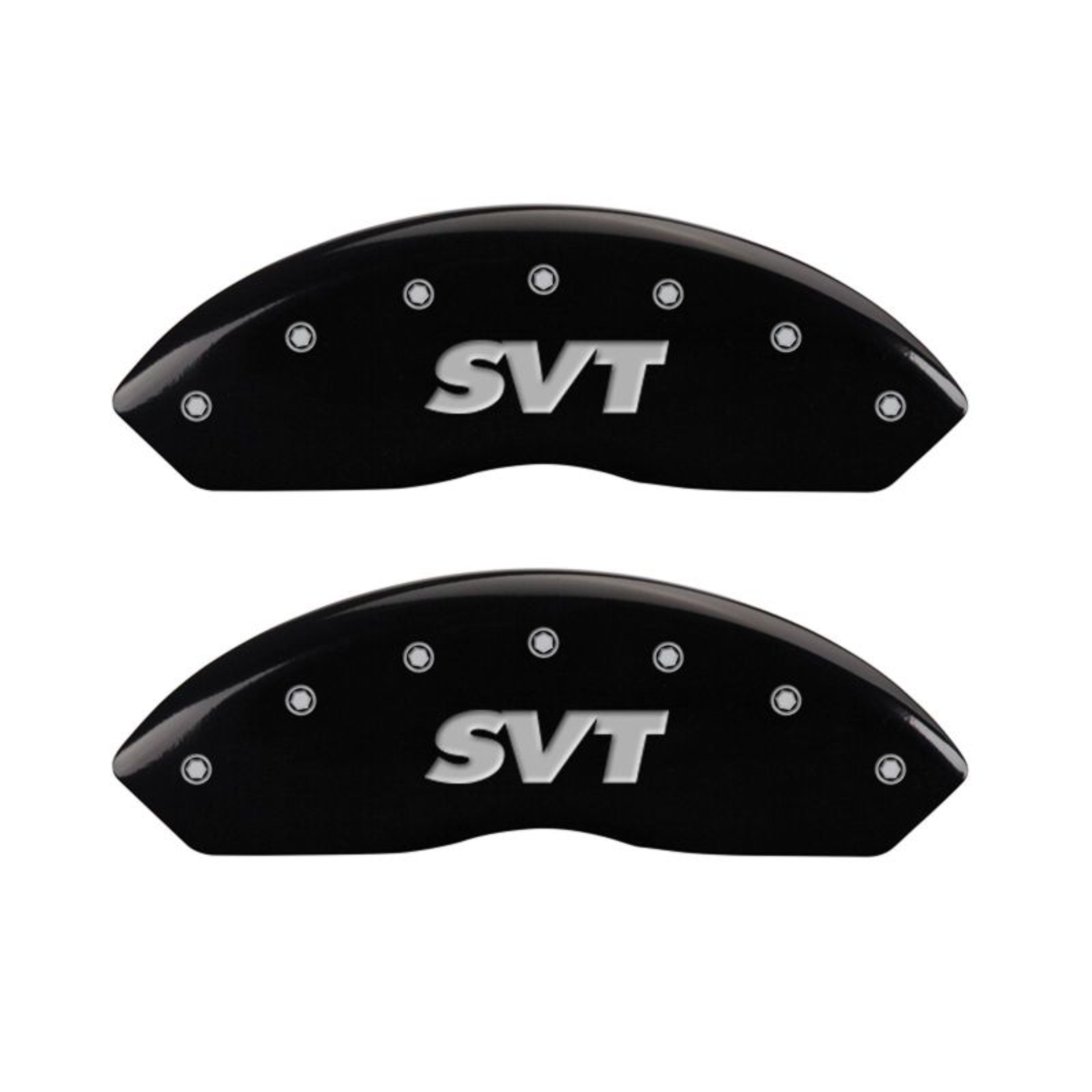 Picture of MGP 4 Caliper Covers Engraved Front & Rear SVT Black finish silver ch