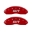 Picture of MGP 4 Caliper Covers Engraved Front & Rear SVT Red finish silver ch