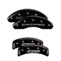 Picture of MGP 4 Caliper Covers Engraved Front Gen 4-Camaro Engraved Rear Gen 4-Z28 Black finish silver ch