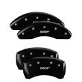 Picture of MGP 4 Caliper Covers Engraved Front & Rear MGP Black finish silver ch