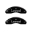 Picture of MGP 4 Caliper Covers Engraved Front & Rear MOPAR Black finish silver ch