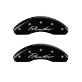 Picture of MGP 4 Caliper Covers Engraved Front & Rear Prowler Black finish silver ch