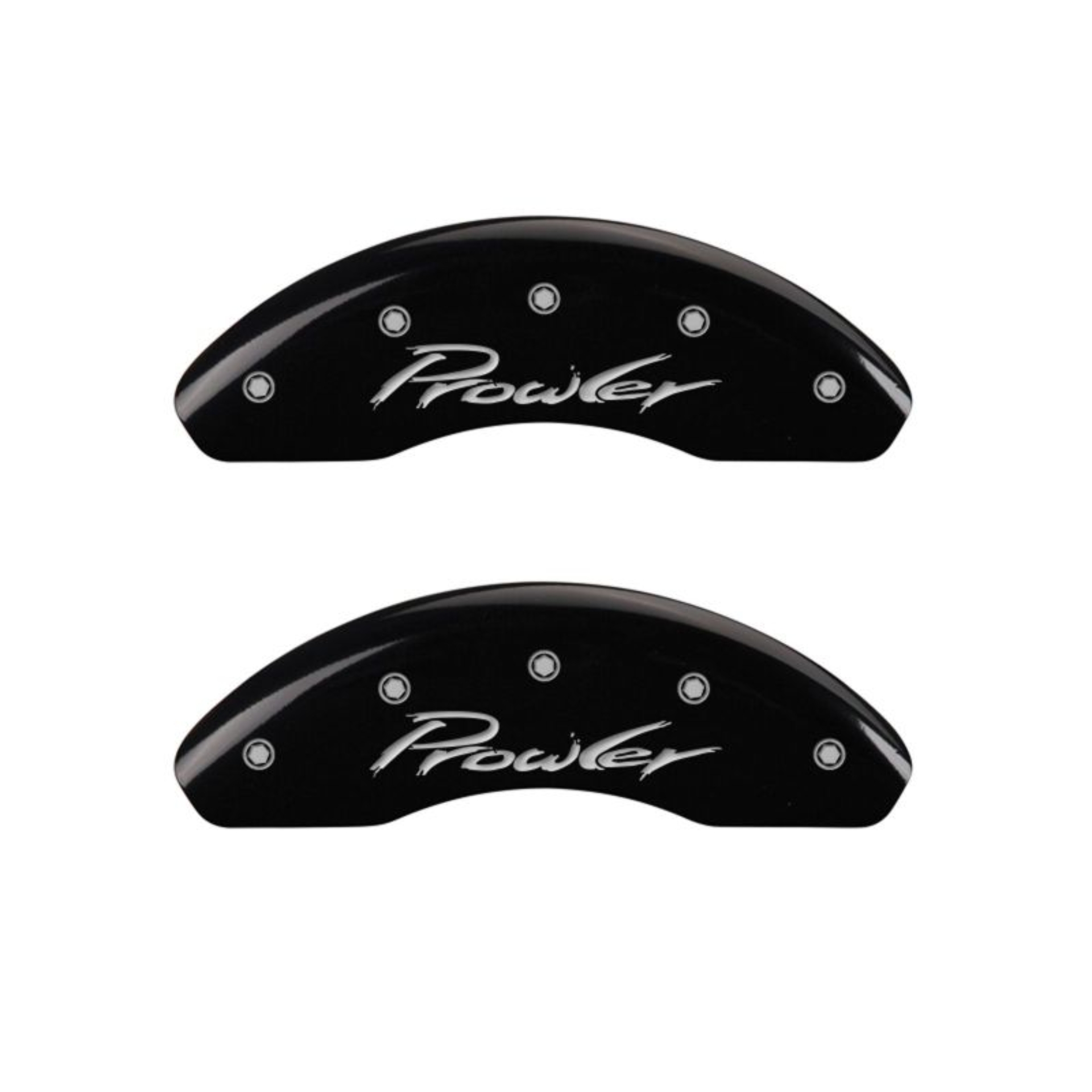 Picture of MGP 4 Caliper Covers Engraved Front & Rear Prowler Black finish silver ch